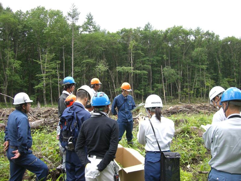 植付け現地説明状況