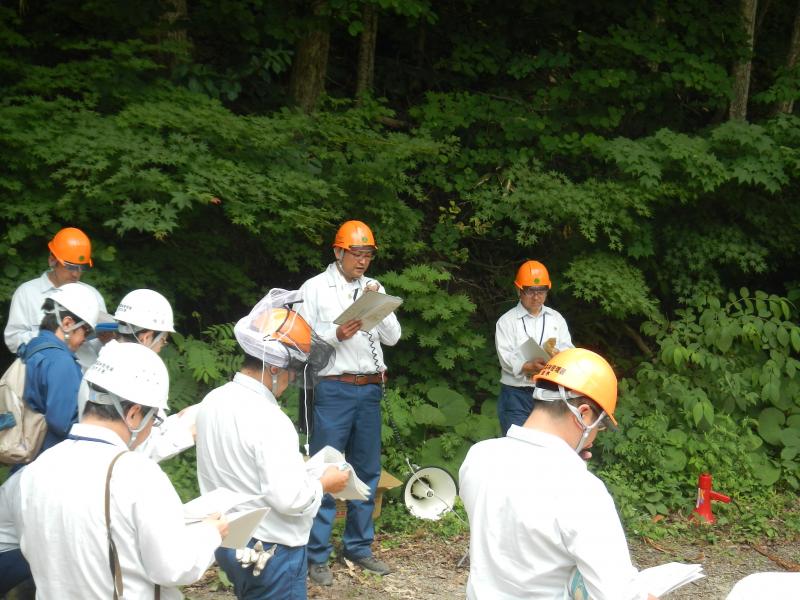 業務総括の現地事業説明