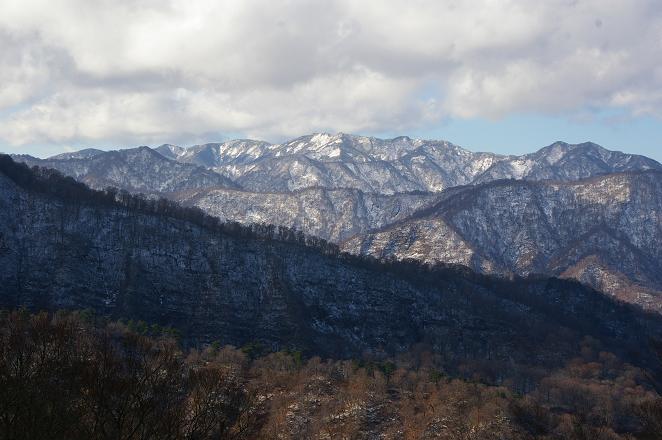 津軽峠からの白神山地（初冬）