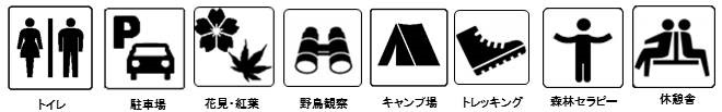 竜ヶ森野営場ピクトグラム